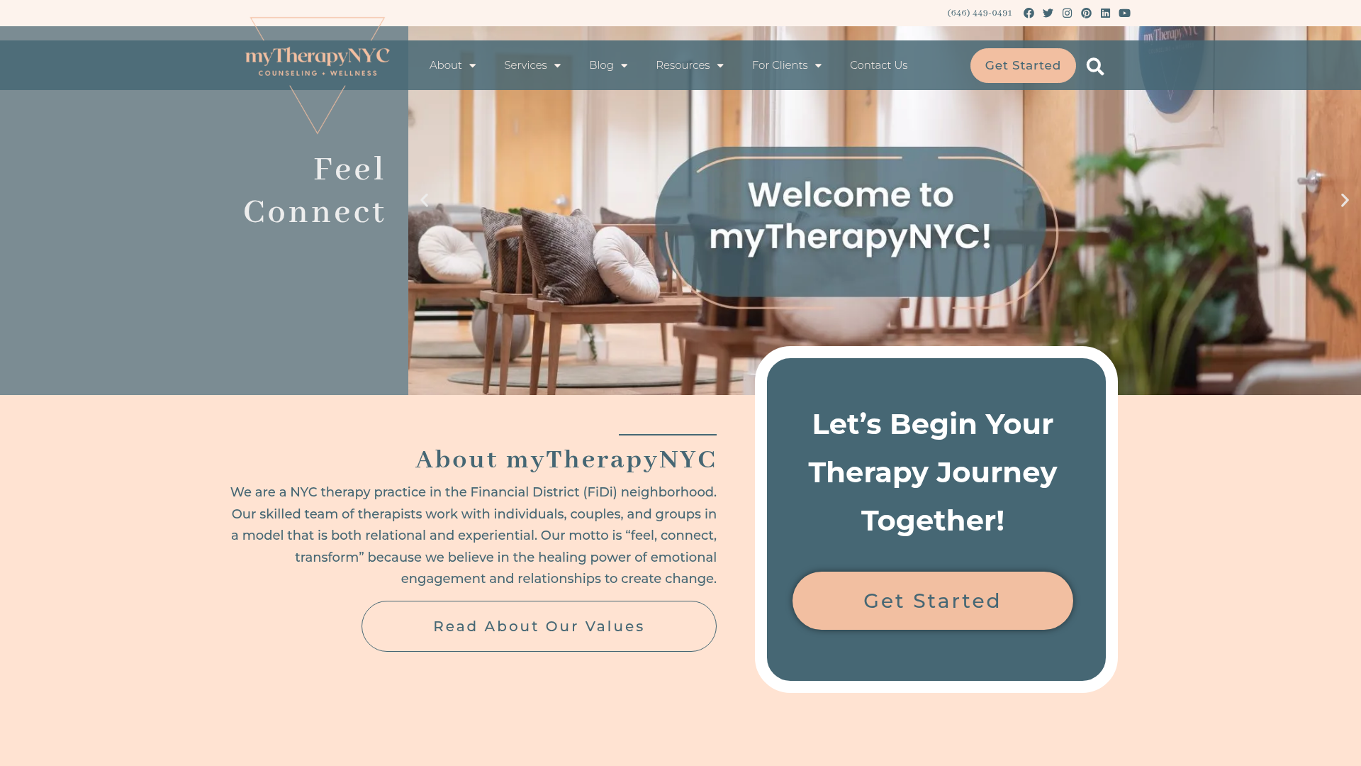 My Therapy NYC website homepage