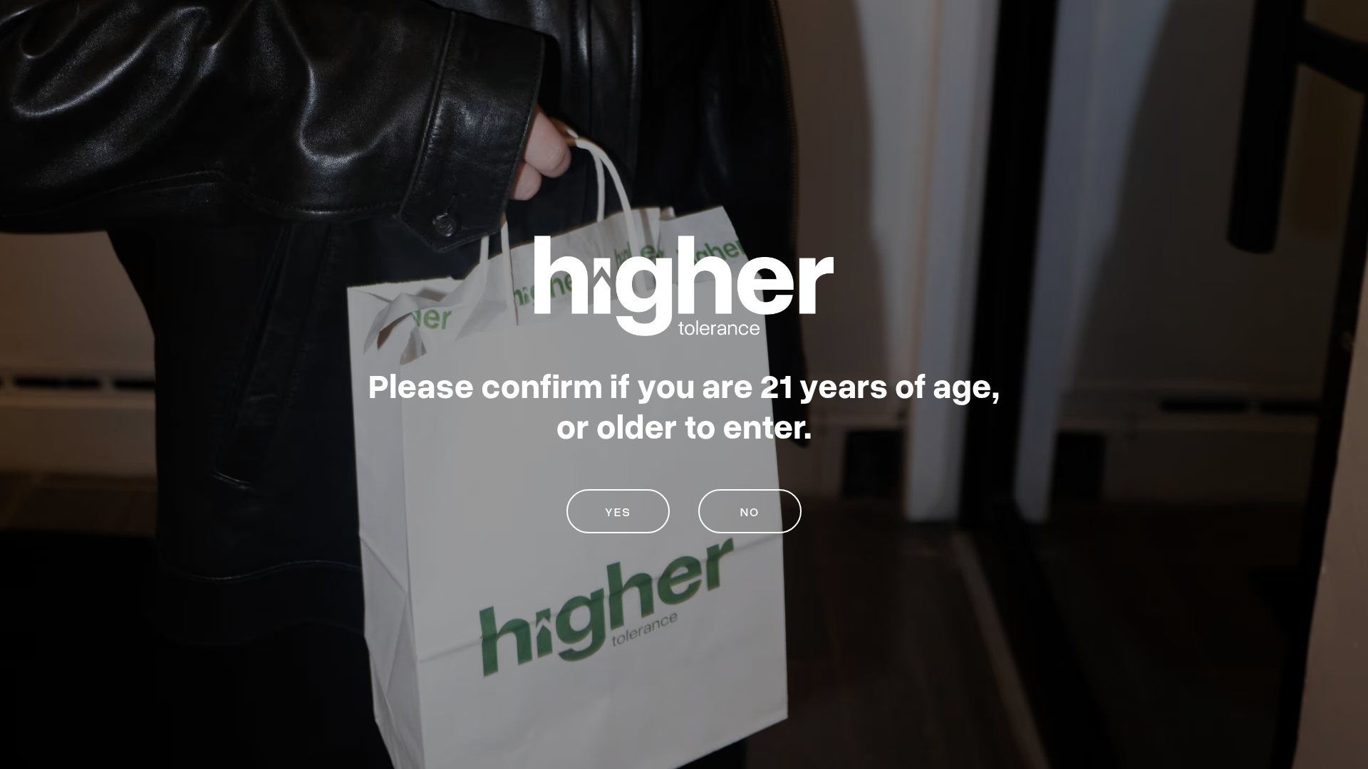 Higher Tolerance website homepage